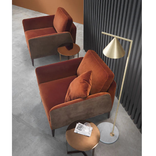 Flared Arm Lounge Chair