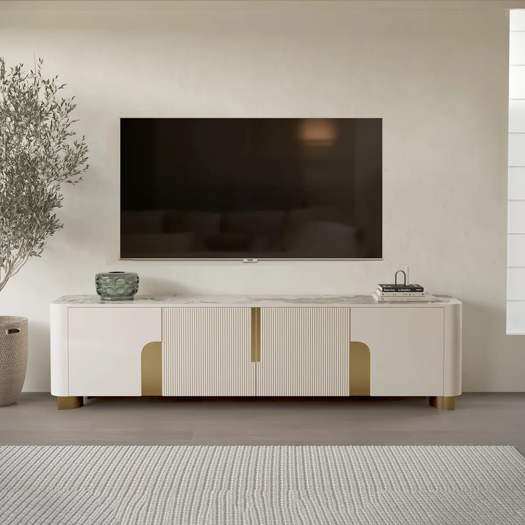 Dexter Luxury Pu Polished Tv Unit