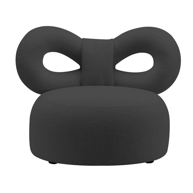 Upholstered Bow Lounge Chair