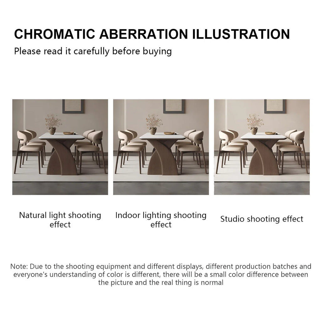 Neutral Wood Classy Dining Table