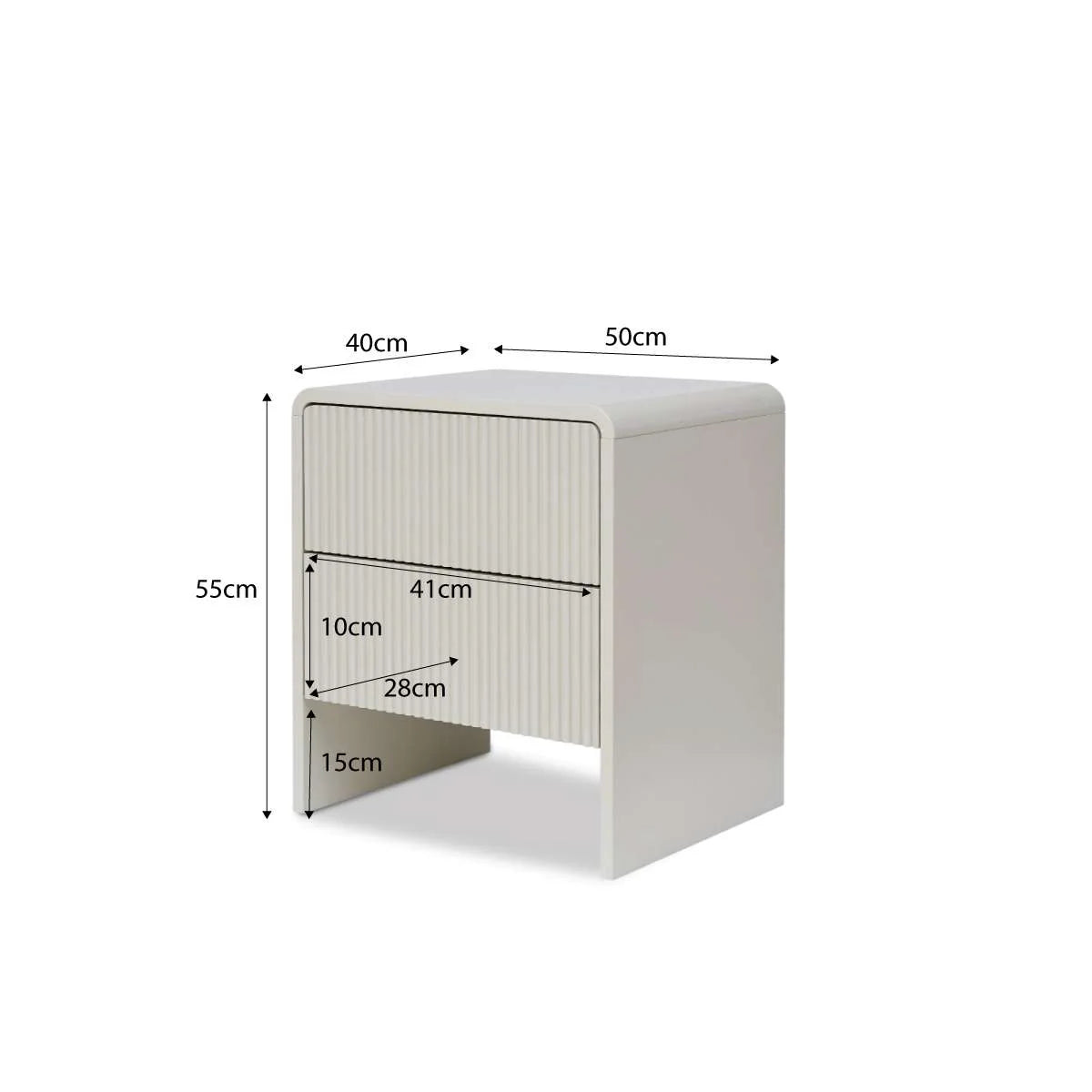 Oppo Flutted Side Tables