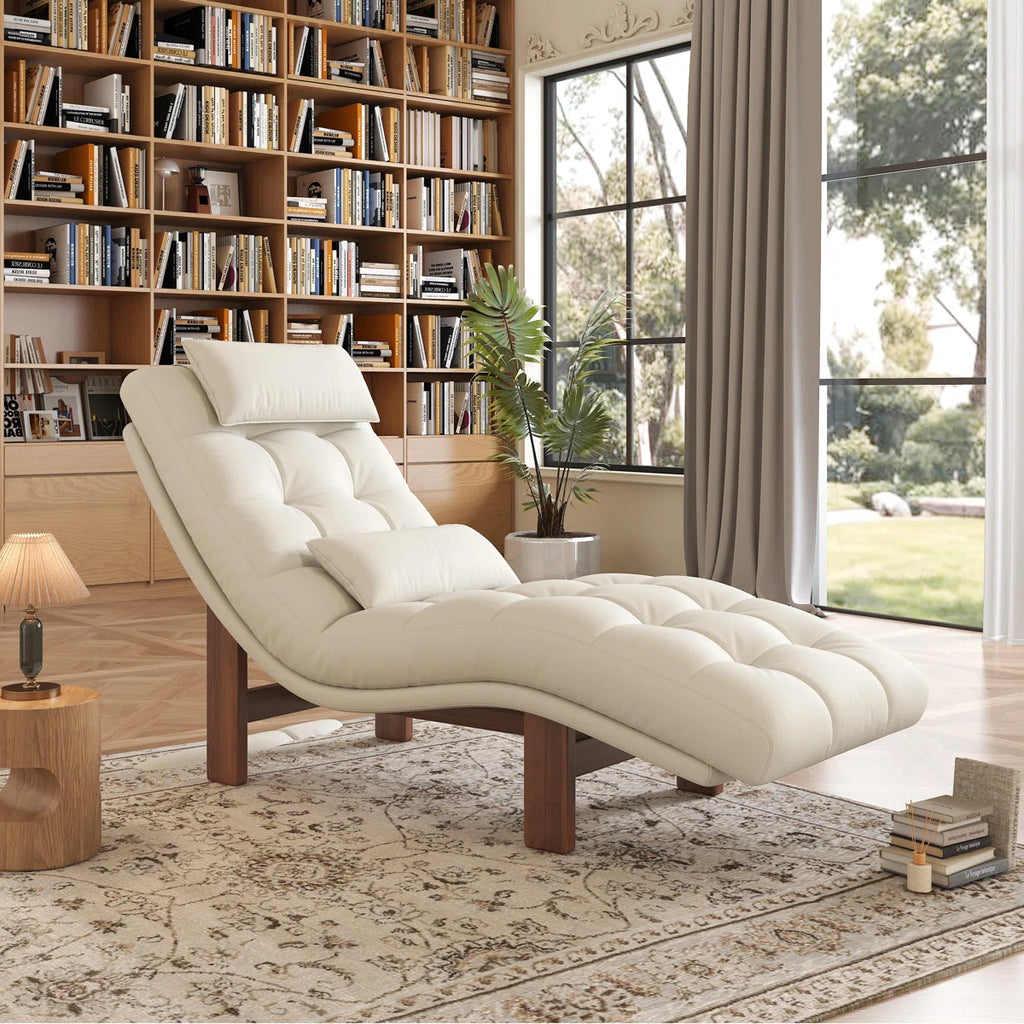 Oppo Luxury Chaise Lounger In Leatherette