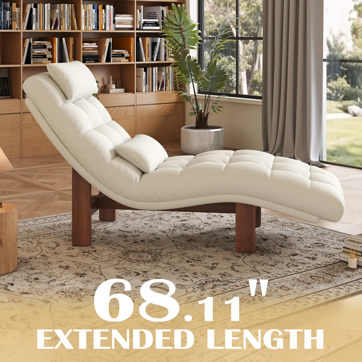 Oppo Luxury Chaise Lounger In Leatherette