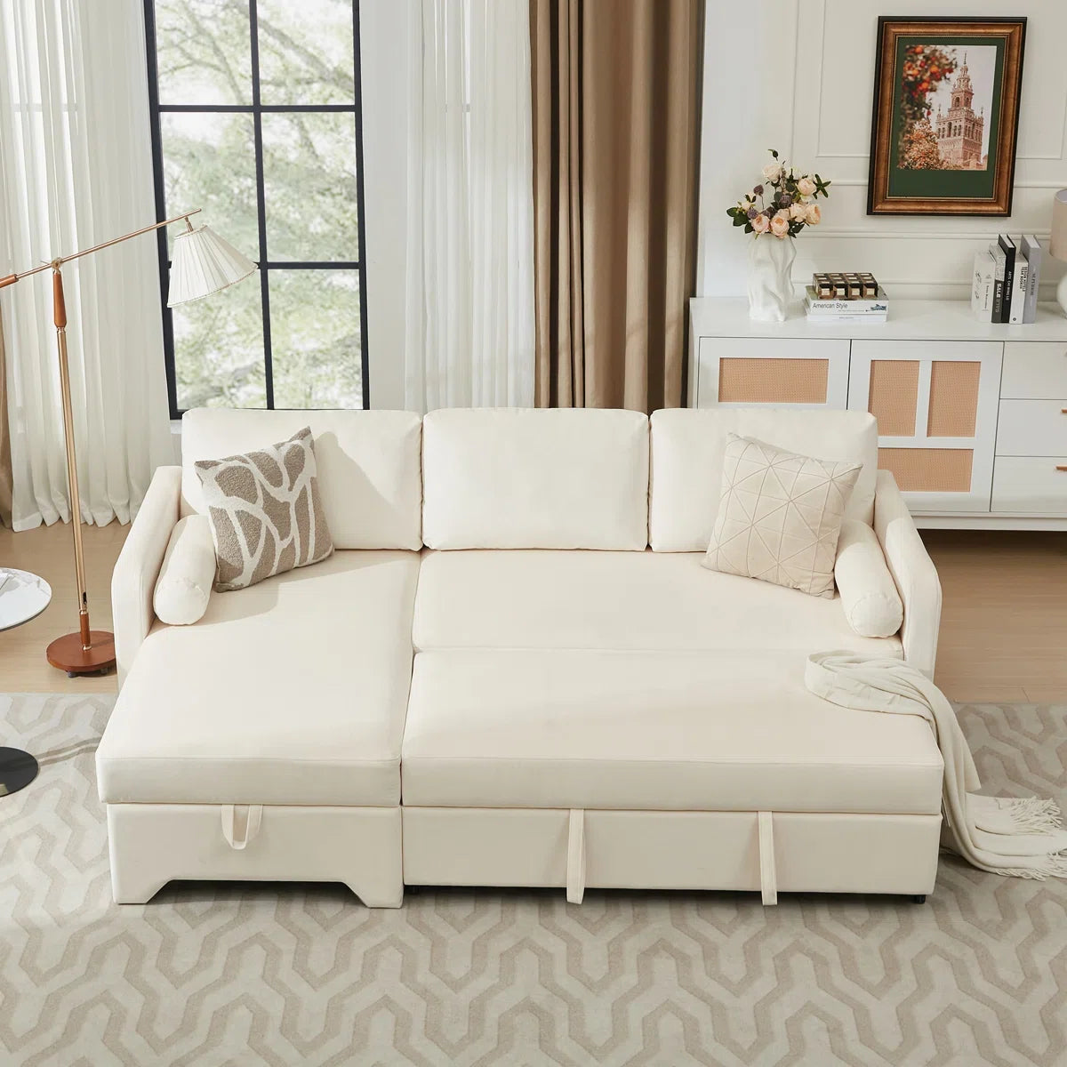 Sleeper Sofa Cum Bed In Suede