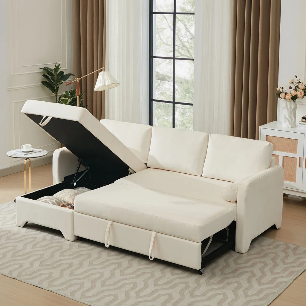 Sleeper Sofa Cum Bed In Suede