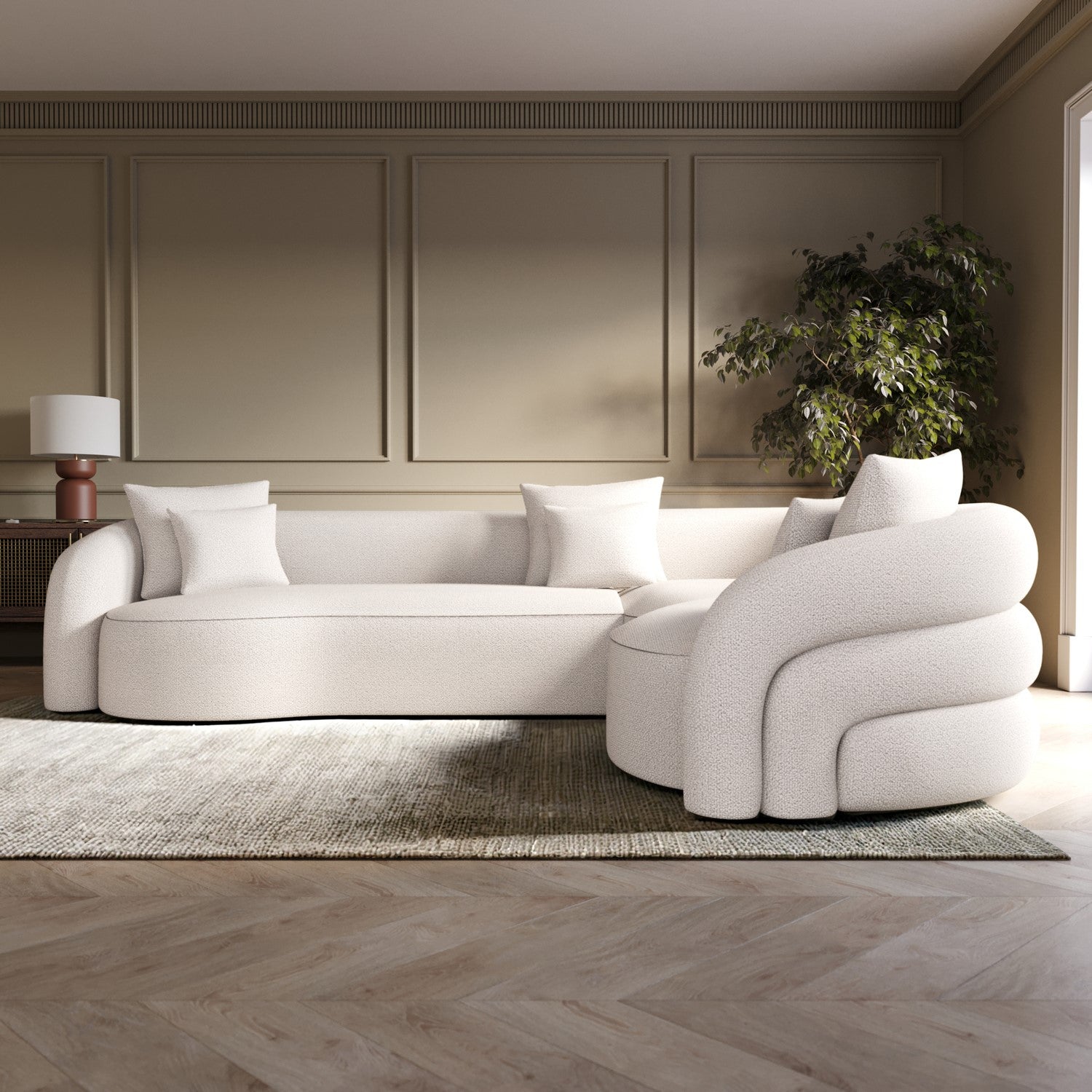 Loft Premium Sofa Set In Linen