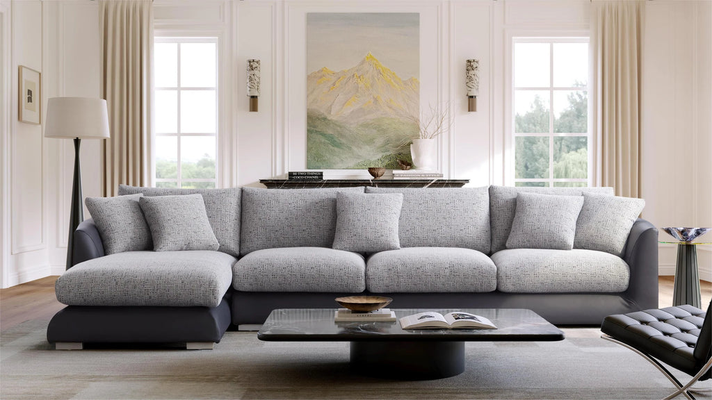 Oscar Premium L Shaped Sofa Set