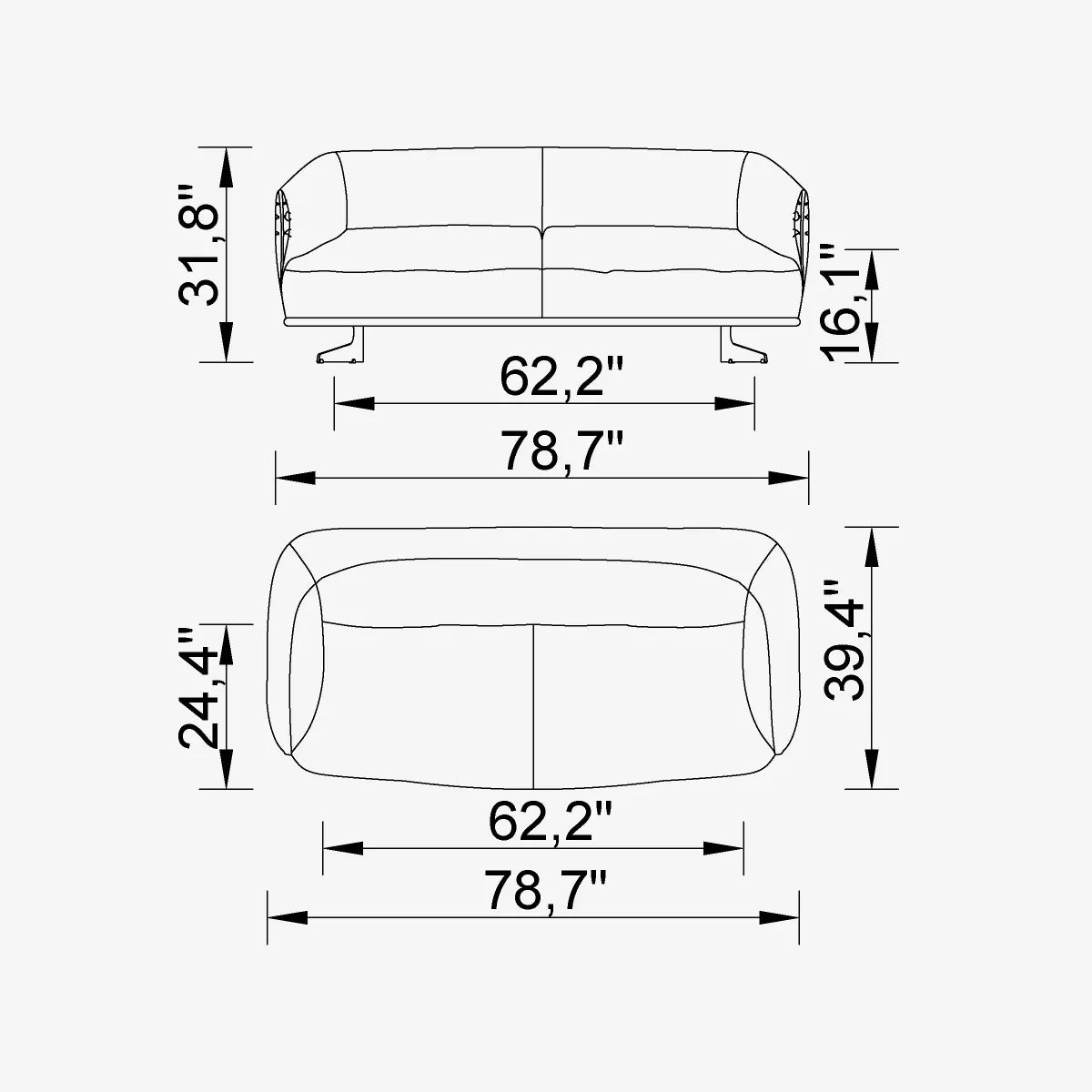 Italy Premium Sofa Set In New Style