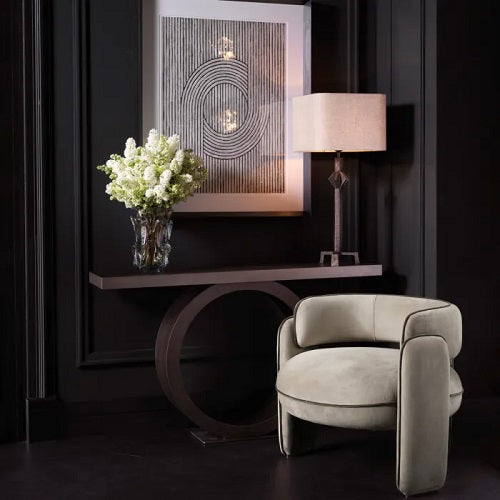 Relexo Accent Chair In Suede