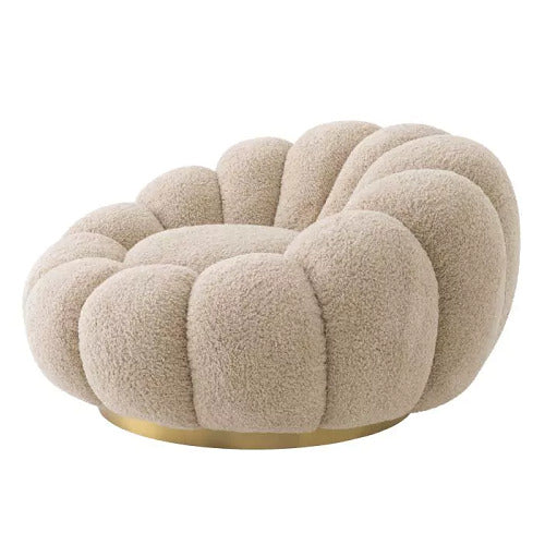 Ronaldo Luxe Accent Chair In Boucle