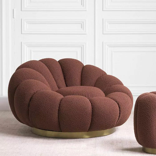 Ronaldo Luxe Accent Chair In Boucle