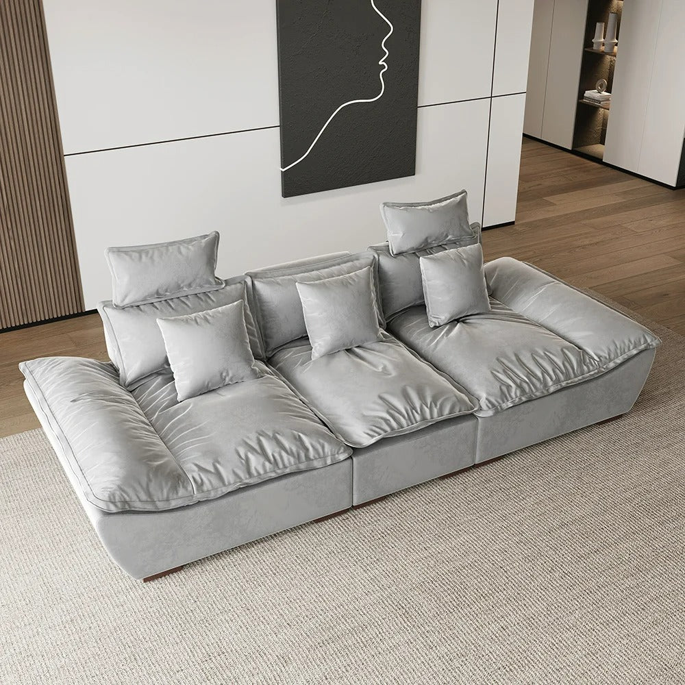 Italian Boat Premium Sofa Set In Suede