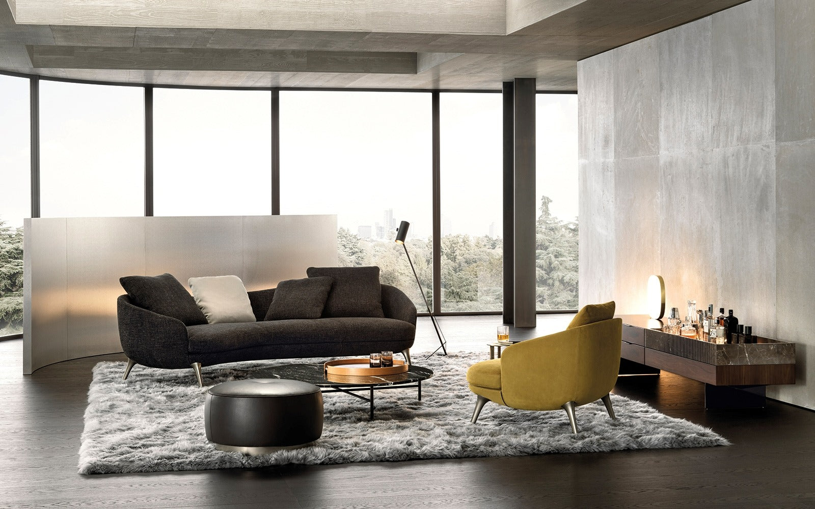 Raphael Premium Sofa Set In Leatherette