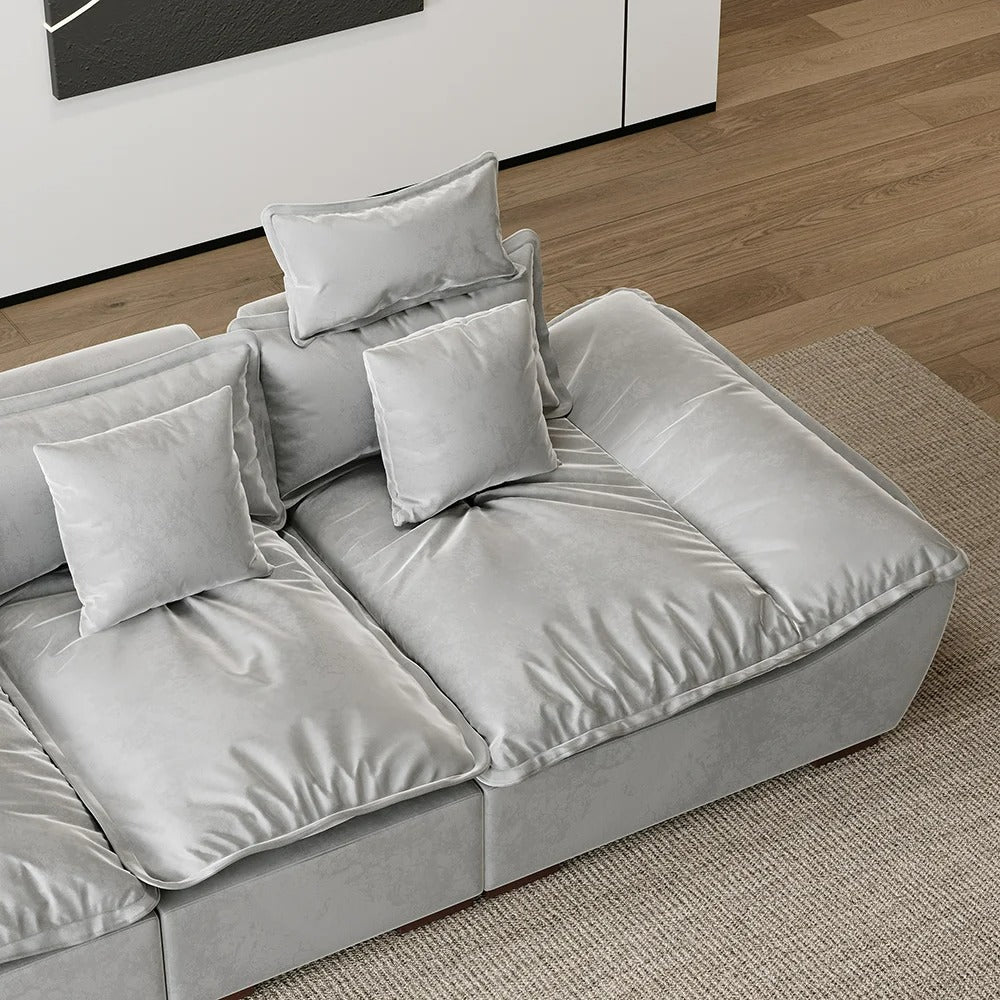 Italian Boat Premium Sofa Set In Suede