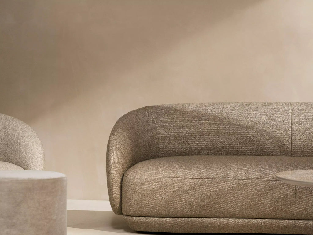 Oscar Premium Brown Boucle Sofa Set