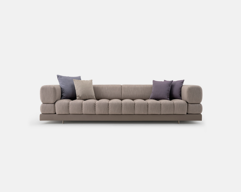 Vesta Living Sofa Set In Suede