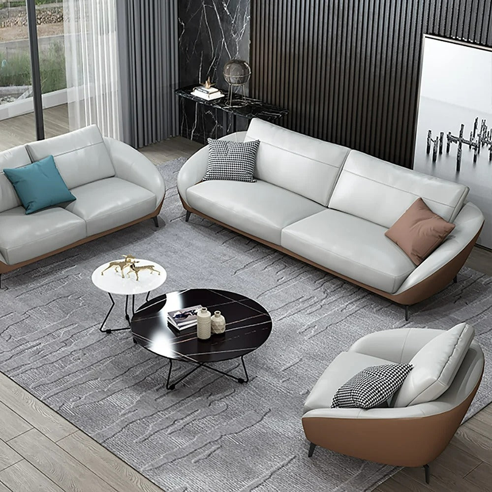 Vertex Premium Sofa Set In Leatherette