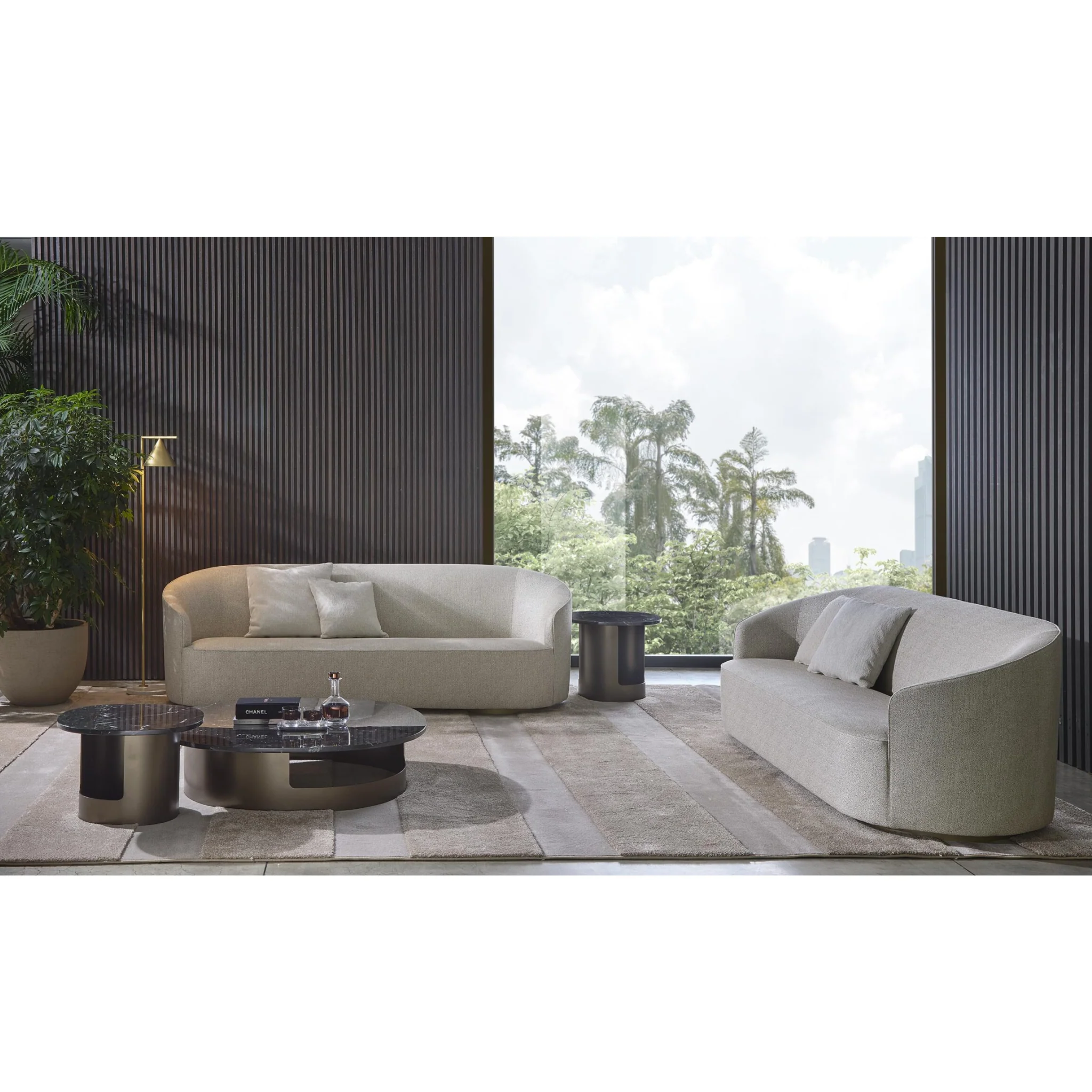 Western Premium Sofa Set In Metal Base